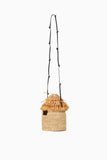 Staud Tiki Raffia Bag in Natural