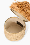 Staud Tiki Raffia Bag in Natural