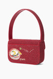 Staud Tommy Beaded Bag in Extra Dirty