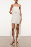 Staud Valencia Mini Dress in White
