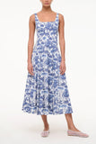 Staud Wells Dress in Blue Toile