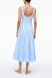 Staud Wells Dress in Ventura Stripe