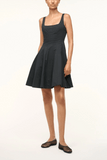 Staud Wells Mini Dress in Black