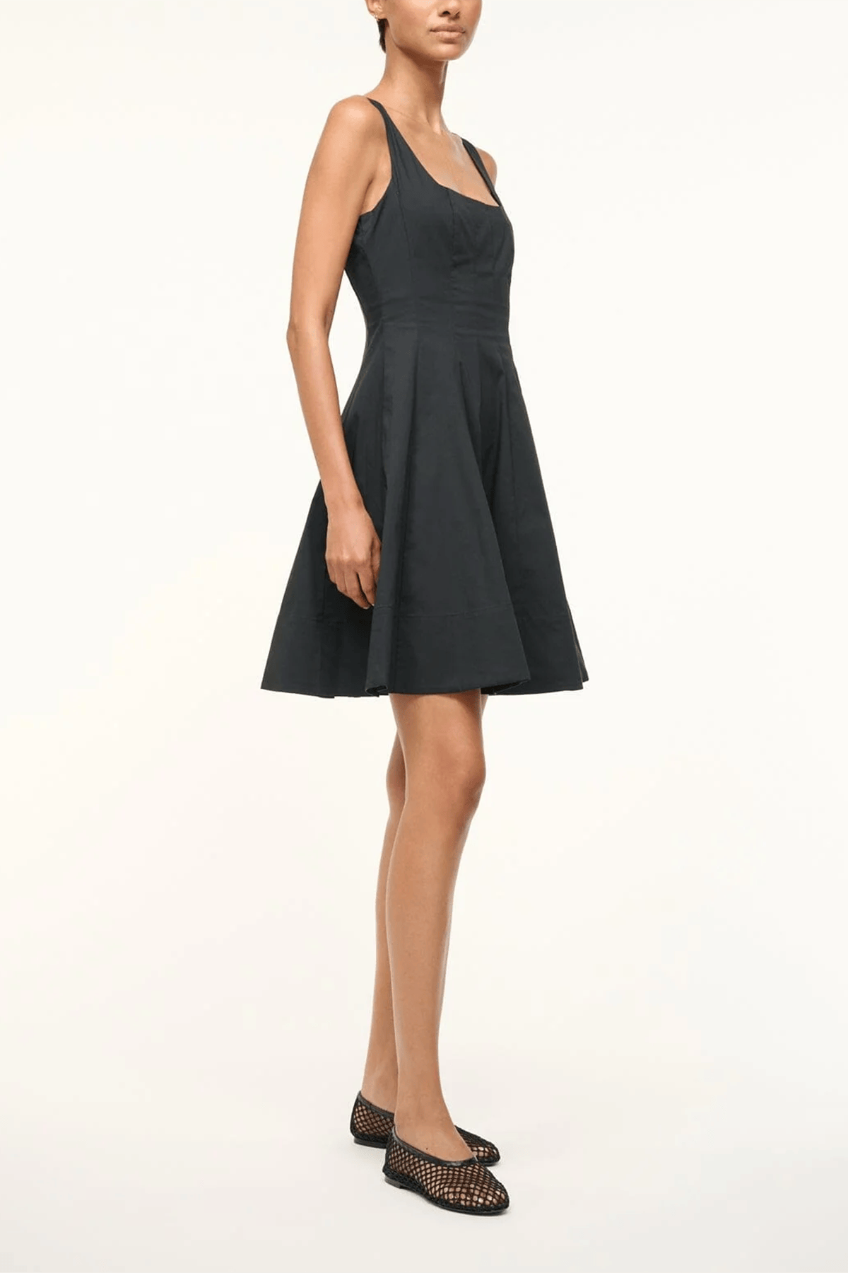 Staud Wells Mini Dress in Black Hampden Clothing Staud Wells Mini Dress in Black Hampden Clothing