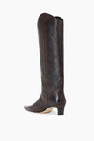 Staud Western Wally Boot in Espresso Distressed