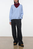 Staud Winston Sweater in Powder Blue Multi