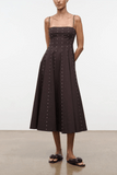 Staud Wylie Dress in Earth Studs