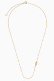 Stoned Fine Jewelry Alligator Dainty Chain Necklace in 18k Yellow Gold