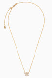Stoned Fine Jewelry Mini Forget-Me-Not Diamond Necklace in 18k Yellow Gold
