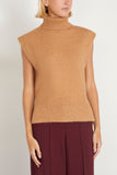 Tanya Taylor Tops Aaron Knit Top in Camel Tanya Taylor Aaron Knit Top in Camel