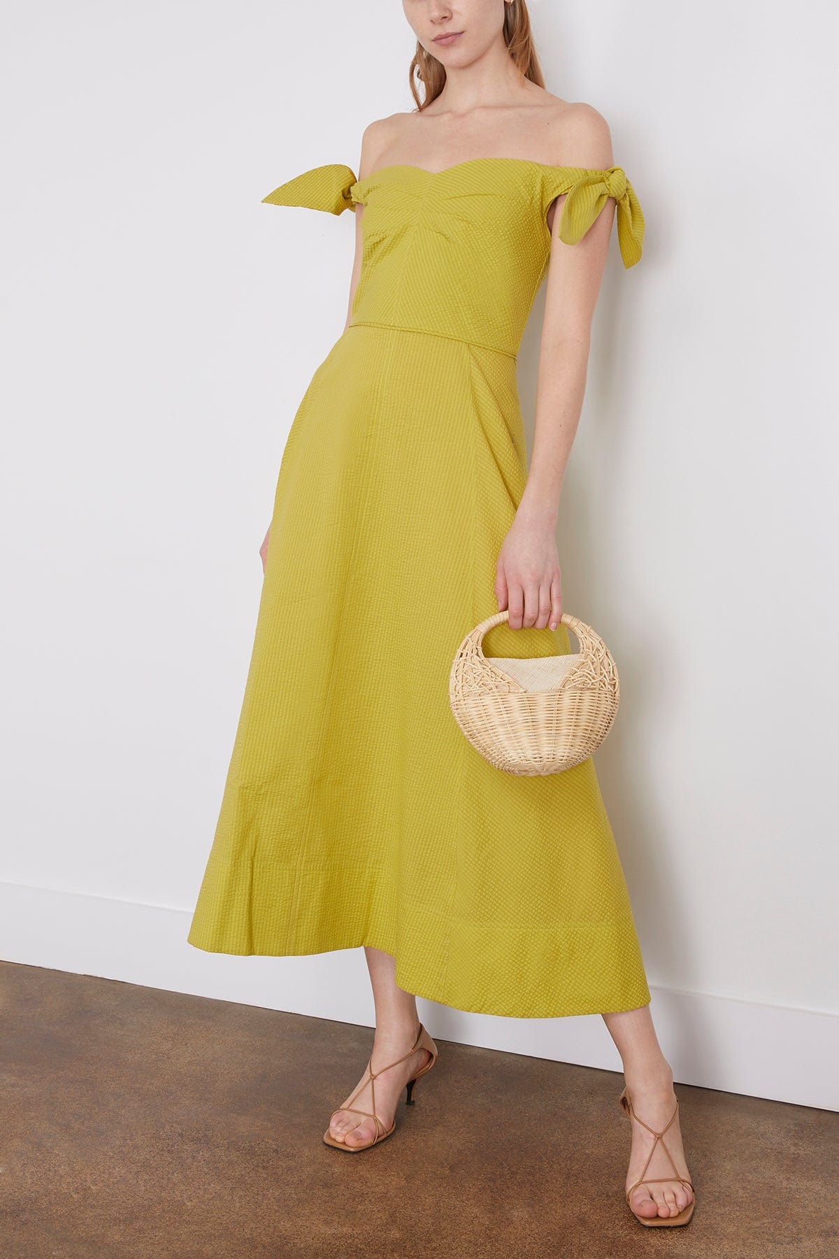 Tanya Taylor Dresses Ashland Dress in Lime (TS) Tanya Taylor Ashland Dress in Lime (TS)