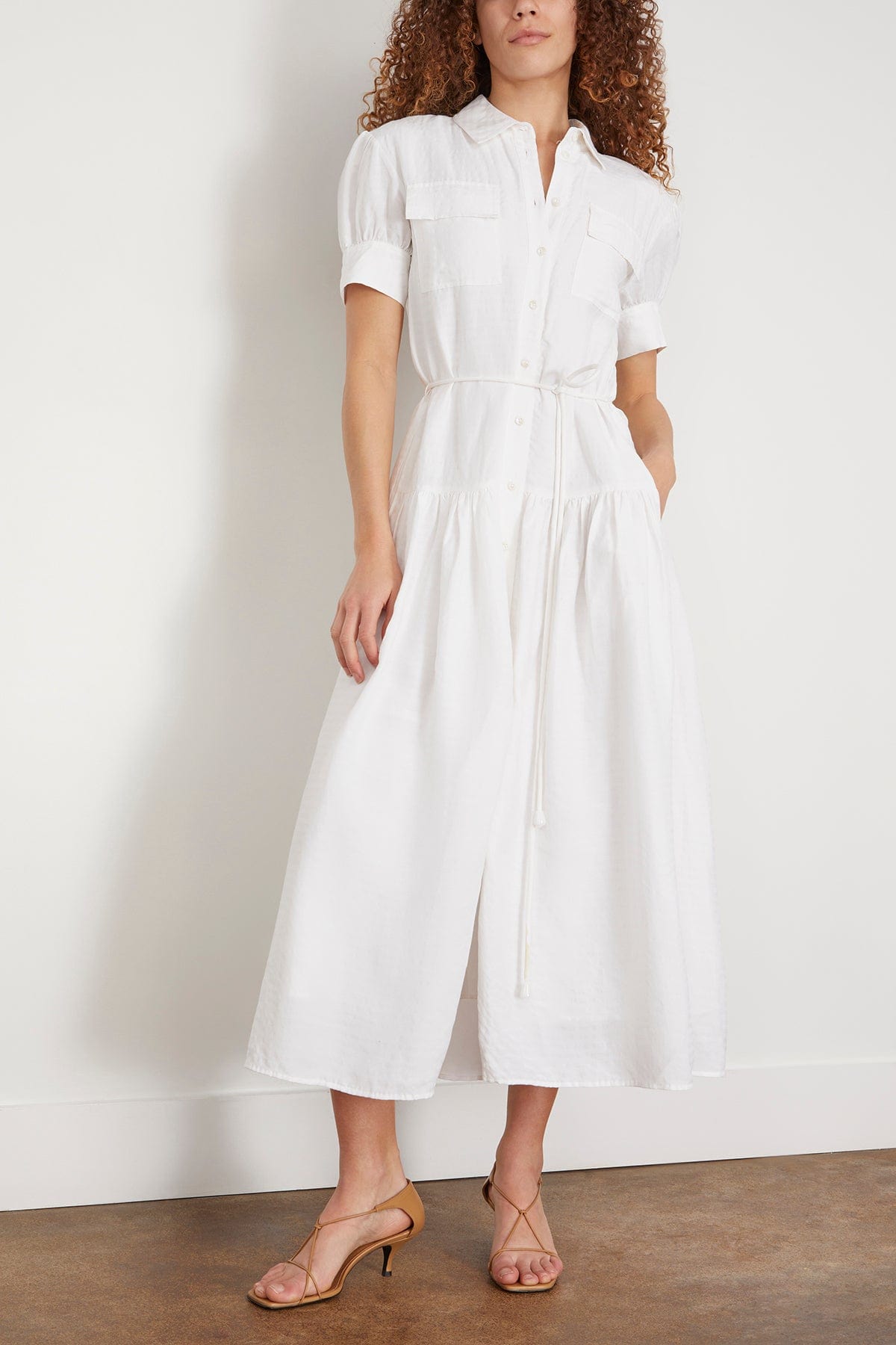 Tanya Taylor Dresses Carrington Dress in Off White (TS) Tanya Taylor Carrington Dress in Off White (TS)