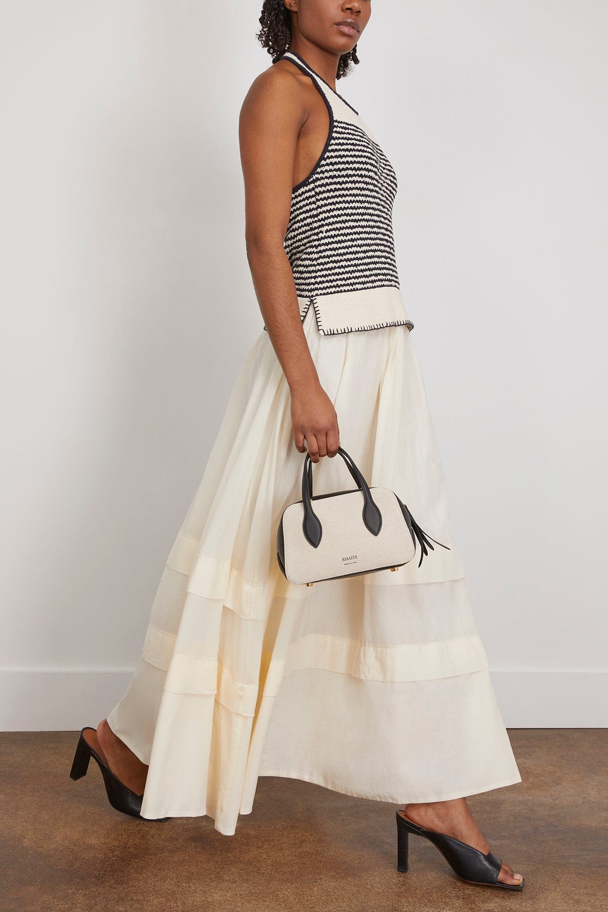 Tanya Taylor Casual Dresses Miller Dress in Maritime Blue/Cream (TS) Tanya Taylor Miller Dress in Maritime Blue/Cream (TS)
