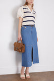 Tanya Taylor Tops Striped Tory Top in Cream/Maritime Blue (TS) Tanya Taylor Striped Tory Top in Cream/Maritime Blue (TS)