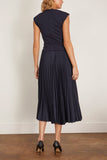 Tanya Taylor Carly Dress in Maritime Blue Marble