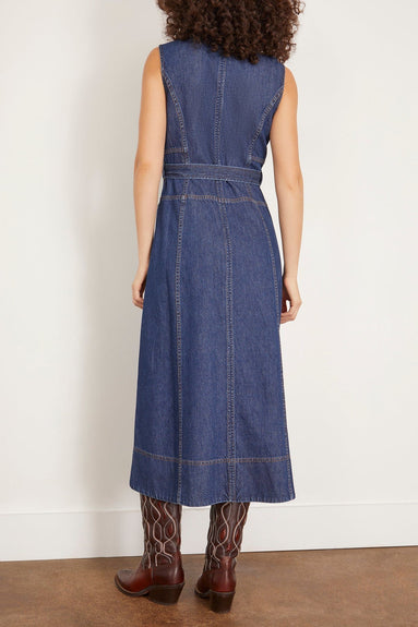 Tanya Taylor Casual Dresses Marci Dress in Classic Indigo Blue Tanya Taylor Marci Dress in Classic Indigo Blue