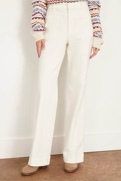 Tanya Taylor Pants Nicole Pant in Chalk Tanya Taylor Nicole Pant in Chalk