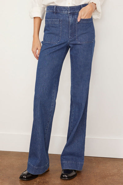 Tanya Taylor Pants Nicole Pant in Classic Indigo Blue Tanya Taylor Nicole Pant in Classic Indigo Blue