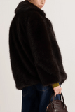 Tanya Taylor Terri Coat in Dark Fig