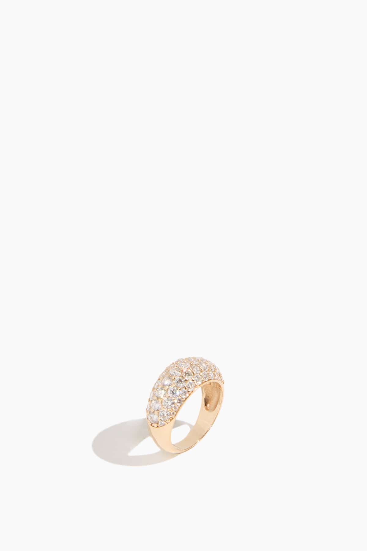 The Finest Stack Gilded Age Cocktail Ring in 14k Yellow Gold