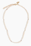 The Finest Stack Pearl and Diamond Necklace in 14k Yellow Gold