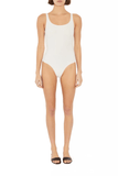 Lisa Tank Bodysuit in Vanilla