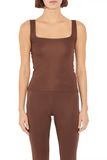 THE PARK Sawyer Tank in Chocolate