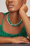 Theodosia Necklaces Carved Shaded Deep Green Candy Necklace Theodosia Carved Shaded Deep Green Candy Necklace