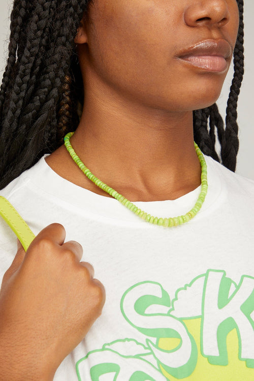 Theodosia Necklaces Faceted Candy Necklace in Fluorescent Green Opal
