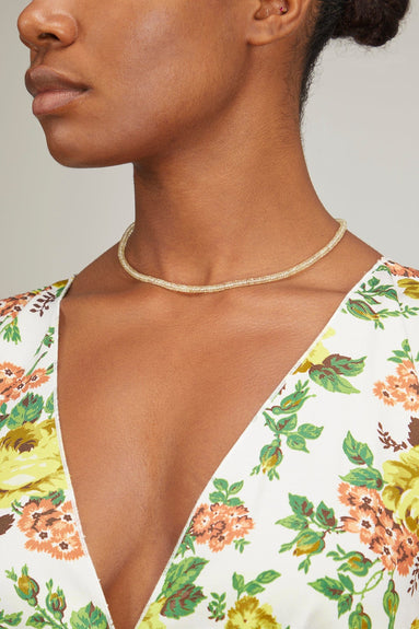 Theodosia Necklaces Lemon Yellow Topaz Heishi Necklace Theodosia Lemon Yellow Topaz Heishi Necklace