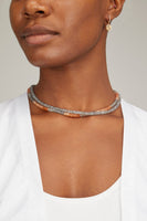 Theodosia Necklaces Shaded Moonstone Heishi Necklace Theodosia Shaded Moonstone Heishi Necklace
