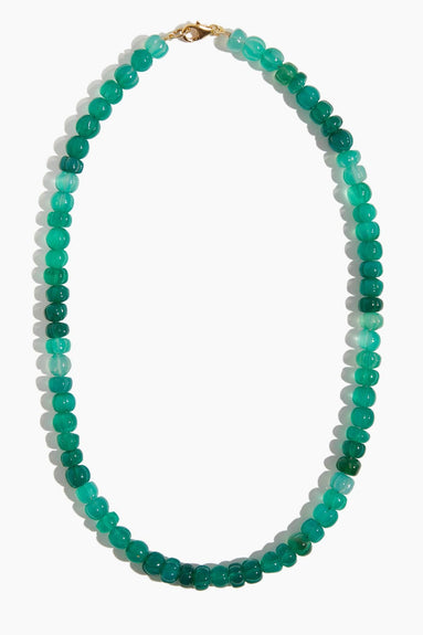 Theodosia Necklaces Carved Shaded Deep Green Candy Necklace Theodosia Carved Shaded Deep Green Candy Necklace
