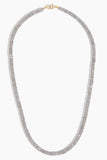 Theodosia Necklaces Heishi Necklace in Grey Moonstone Theodosia Heishi Necklace in Grey Moonstone