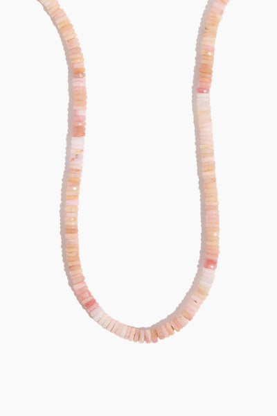 Heishi Necklace in Shaded Pink Opal