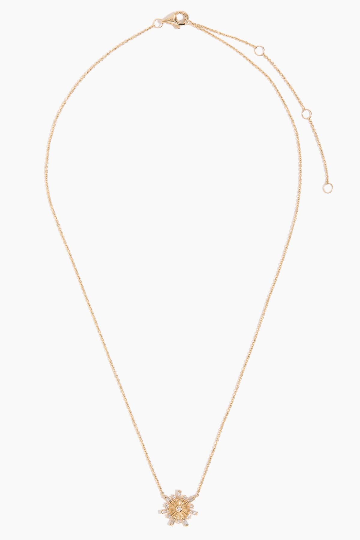 Theodosia Necklaces Snowflake Necklace in 14k Yellow Gold Theodosia Snowflake Necklace in 14k Yellow Gold