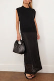 Loulou Studio Tops Mari Sleeveless Boxy Top in Black Loulou Studio Mari Sleeveless Boxy Top in Black