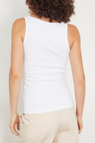 Toteme Tops Classic Rib Tank in White