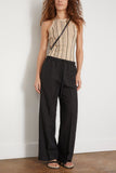 Toteme Pants Fluid Drawstring Trousers in Black Toteme Fluid Drawstring Trousers in Black