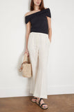 Toteme Pants Fluid Drawstring Trousers in Off White Toteme Fluid Drawstring Trousers in Off White