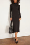 Toteme Casual Dresses Draped Jersey Dress in Black Toteme Draped Jersey Dress in Black