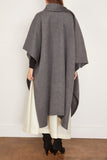 Toteme Coats Double Scarf Coat in Mid Grey Melange Toteme Double Scarf Coat in Mid Grey Melange