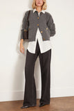 Toteme Sweaters Hammered Button Cardigan in Grey Melange Toteme Hammered Button Cardigan in Grey Melange