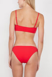 Ulla Johnson Swimwear Dani Bikini Bottom in Scarlet