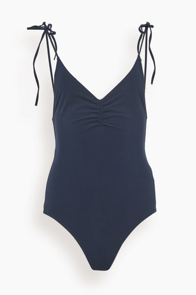 Ulla Johnson Swimwear Dali Maillot Swimsuit in Midnight