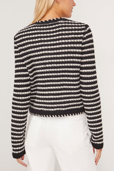 Daya Sweater in Noir/Ecru