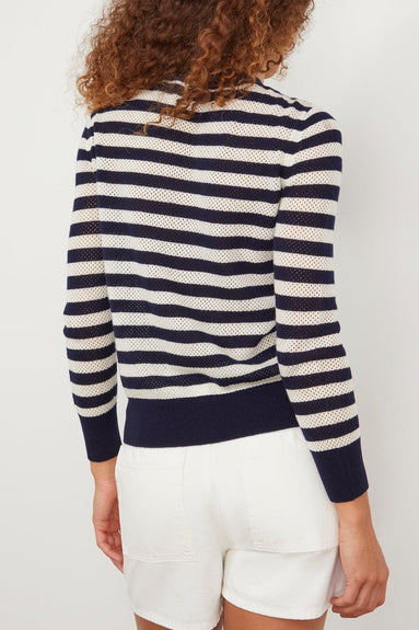 Vanessa Bruno Sweaters Dima Sweatshirt in Marine/Ecru Vanessa Bruno Dima Sweatshirt in Marine/Ecru