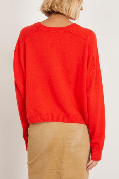 Vanessa Bruno Sweaters Valerie Sweater in Coquelicot Vanessa Bruno Valerie Sweater in Coquelicot