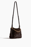 Vanessa Bruno Daily Chain GM Clutch in Chocolat