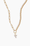 Vintage La Rose Necklaces Diamond Dove Charm in 14k Yellow Gold Vintage La Rose Diamond Dove Charm in 14k Yellow Gold