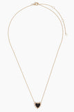 Vintage La Rose Necklaces Onyx Spike Heart Necklace in 14k Yellow Gold Vintage La Rose Onyx Spike Heart Necklace in 14k Yellow Gold